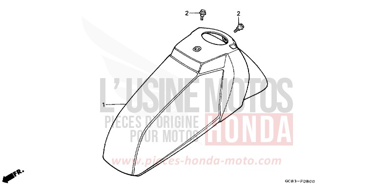 KOTFLUEGEL, VORNE von NHX 110 Lead CASTLE GRAY METALLIC (NH174M) von 1990